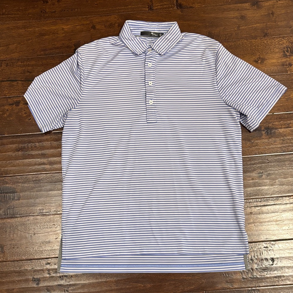 Ralph Lauren X Striped Blue Polo Shirt